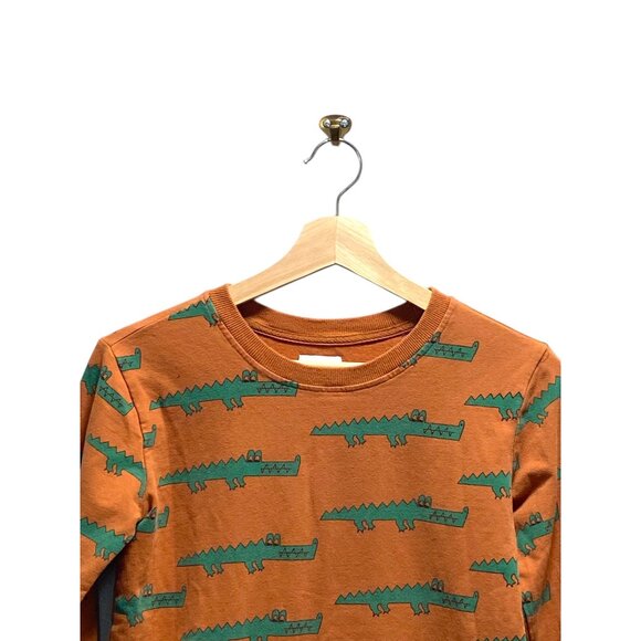 Dot Dot Smile Boys Alligator Print Sweatshirt Orange Size 11 (M) - Picture 5 of 11